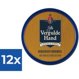 Vergulde Hand Scheerzeeptablet Normaal 75 gr - Voordeelverpakking 12 stuks