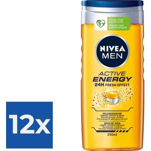 Nivea Men Douchegel Active Energy 250ml - Voordeelverpakking 12 stuks