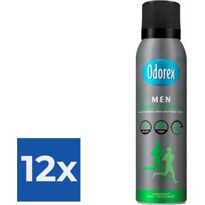 Odorex Deospray Men - Fresh Protection 150 ml - Voordeelverpakking 12 stuks