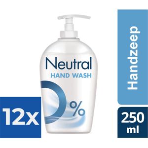 Neutral - Handzeep - Met Pomp - Hand Wash - Sensitive Skin - 250ml x 12