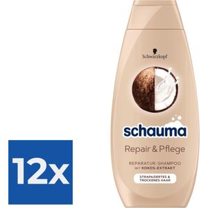 Schwarzkopf Shampoo 400ml Repair & Care - Voordeelverpakking 12 stuks