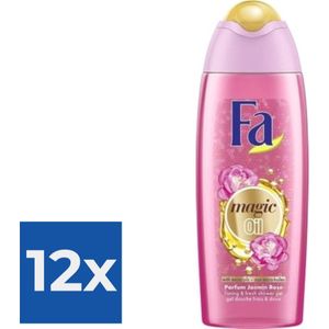 Fa Magic Oil Pink Jasmine Shower Gel 250ml - Voordeelverpakking 12 stuks