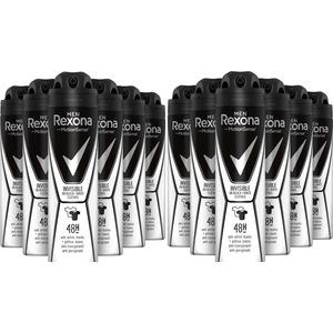 Rexona Deospray Men - Active Protection Invisible - 150ml - Voordeelverpakking 12 stuks