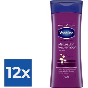 Vaseline Bodylotion  Mature Skin Rejuvenation 400 ml - Voordeelverpakking 12 stuks