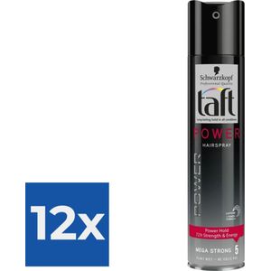 Taft Hairspray Power - 250 ml - Voordeelverpakking 12 stuks