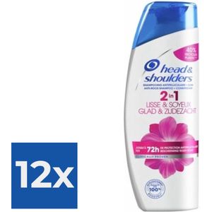 Head & Shoulders Shampoo - Glad & Zijdeglans 270ml - Voordeelverpakking 12 stuks