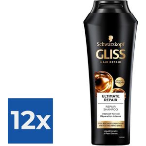 Gliss Kur - Shampoo - Ultimate Repair - 250ml x 12