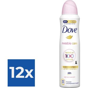 Dove - Antiperspirant Spray Invisible Care Floral Touch 150 ml - Voordeelverpakking 12 stuks
