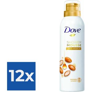 Dove Argan Oil - 200 ml - Shower Foam - Voordeelverpakking 12 stuks