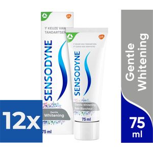 Sensodyne Gentle Whitening tandpasta voor gevoelige tanden 75 ml - Voordeelverpakking 12 stuks