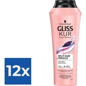 Gliss Kur - Shampoo - Split Hair Miracle - 370ml x 12
