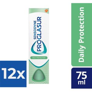 Sensodyne - Tandpasta - Pro Glasur - Daily Protection - 75ml x 12