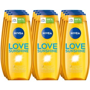 Nivea Douchegel - Love Sunshine 250 ml - Voordeelverpakking 12 stuks