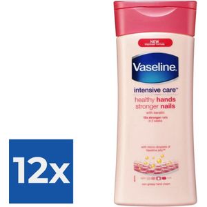 Vaseline Handcreme - Healthy hands & stronger nails 200ml - Voordeelverpakking 12 stuks