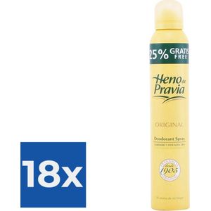 Deodorant Spray Original Heno De Pravia (200 ml) - Voordeelverpakking 18 stuks