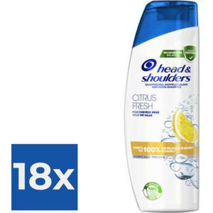 Head & Shoulders Citrus Fresh Shampoo 285 ml - Voordeelverpakking 18 stuks