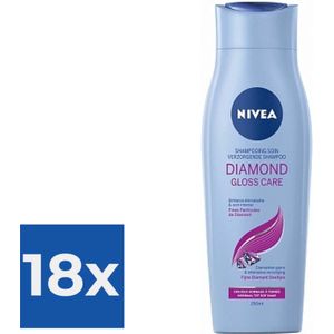 Nivea Shampoo Diamond Gloss - 250ml - Voordeelverpakking 18 stuks