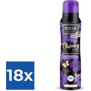 Vogue Charming Parfum Deodorant 150 ml - Voordeelverpakking 18 stuks