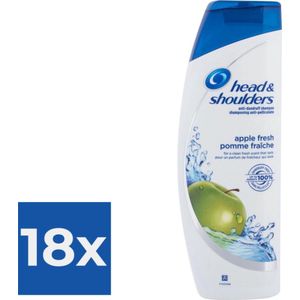 Head & Shoulders Shampoo Apple Fresh 400 mL - Voordeelverpakking 18 stuks