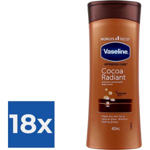Vaseline Bodylotion - Cocoa 400 ml - Voordeelverpakking 18 stuks