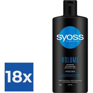 Syoss Shampoo 440ml Volume - Voordeelverpakking 18 stuks