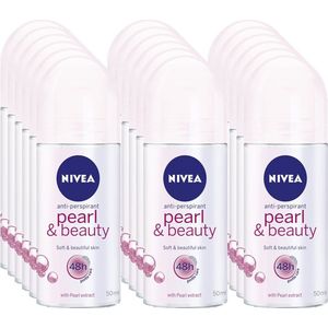 Nivea Deodorant Roll-On Pearl & Beauty 50ml - Voordeelverpakking 18 stuks