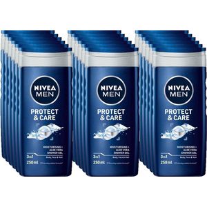 NIVEA Men Douchegel Protect & Care - 250 ml - Voordeelverpakking 18 stuks