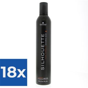Schwarzkopf Professional - Silhouette Super Hold Mousse - 500ml - Voordeelverpakking 18 stuks