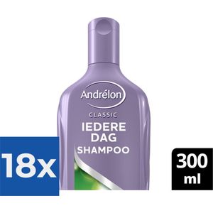 Andrélon Classic Iedere Dag Shampoo 300 ml - Voordeelverpakking 18 stuks