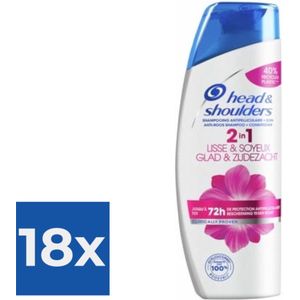 Head & Shoulders Shampoo - Glad & Zijdeglans 270ml - Voordeelverpakking 18 stuks