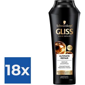 Gliss Kur Shampoo Ultimate Repair - Voordeelverpakking 18 stuks