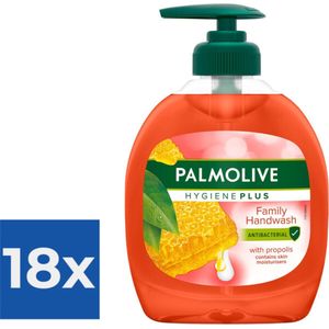 Palmolive Vloeibare Handzeep Hygiene Plus Family 300 ml - Voordeelverpakking 18 stuks