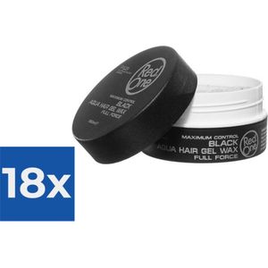 Red One Black Aqua Hair Gel Wax 150ml - Voordeelverpakking 18 stuks