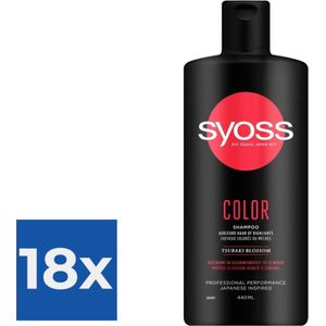 Syoss Color Shampoo - 440 ml - Voordeelverpakking 18 stuks
