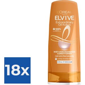 L’Oréal Paris Elvive Conditioner - Extraordinairy Oil Kokosolie - 18x 200 ml