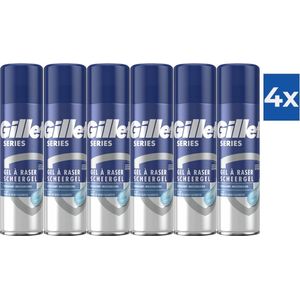 Gillette Scheergel - Series Moisturizing - Cacaoboter - 24 x 200 ml