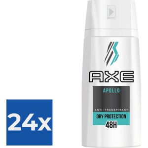 Axe Apollo Anti-Transpirant Deodorant Spray - Deodorant - 150ml - Voordeelverpakking 24 stuks