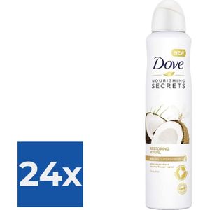 Dove Deodorant Deospray Coconut & Jasmine Flower 250 ml - Voordeelverpakking 24 stuks