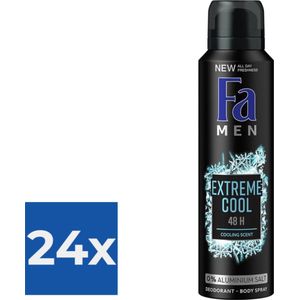 Fa Men Deospray Extreme Cool - Voordeelverpakking 24 stuks