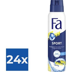 Fa Deodorant Sport 150ml - Voordeelverpakking 24 stuks