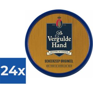 Vergulde Hand Scheerzeeptablet 75 gr - Voordeelverpakking 24 stuks