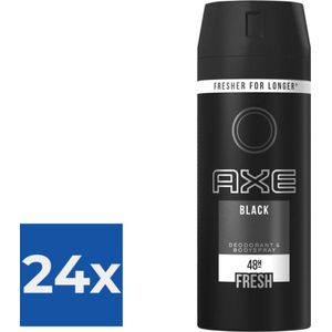 Axe Deospray  Black 150 ml - Voordeelverpakking 24 stuks