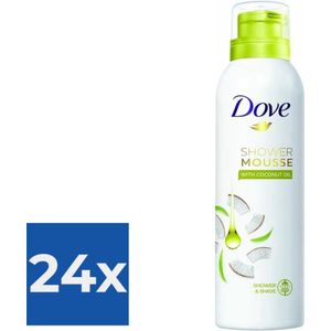Dove Coconut Oil - 200 ml - Shower Foam - Voordeelverpakking 24 stuks