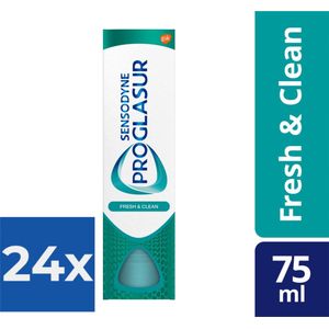 Sensodyne - Tandpasta - Pro Glasur - Fresh & Clean - 75ml x 24
