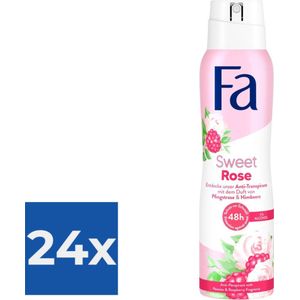 Fa Deospray Sweet Rose 150 ml - Voordeelverpakking 24 stuks
