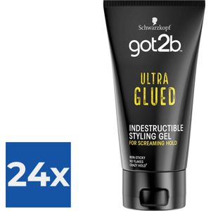 Schwarzkopf Got2b ultra glued gel 150ml - Voordeelverpakking 24 stuks