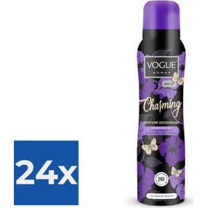 Vogue Charming Parfum Deodorant 150 ml - Voordeelverpakking 24 stuks