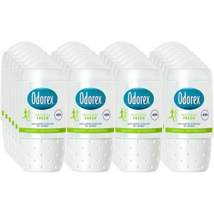 Odorex Deo Roller - Natural Fresh - Voordeelverpakking 6 x 50 ml - Voordeelverpakking 24 stuks