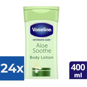 Vaseline Intensive Care Aloe Soothe Bodylotion - 400 ml - Voordeelverpakking 24 stuks