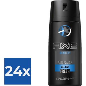 Axe Deospray Deodorant - Anarchy 150ml - Voordeelverpakking 24 stuks